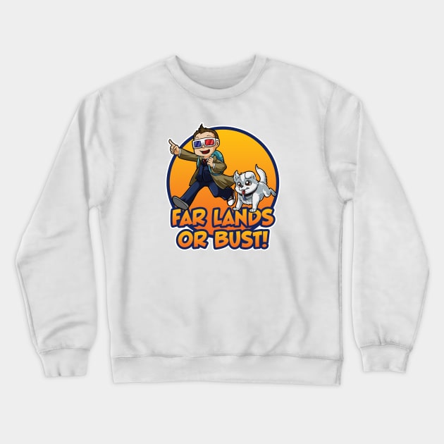 FLoB Logo Cartoon Crewneck Sweatshirt by Far Lands or Bust